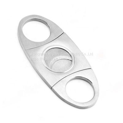 Stainless Steel Pocket Cigar Cutter Knife Double Blades Cigar scissors