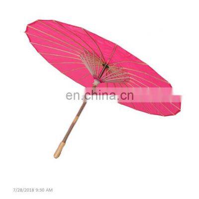 Hand Painted Silk Bamboo Umbrella