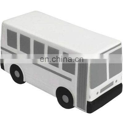 High Quality Custom Logo Foam White Bus Stress Ball for Promotional photo-2