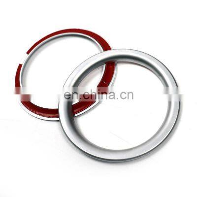 Car Door Interior Decoration Frame Trim White Speaker Decoration Rings For Tesla Model Y 2021