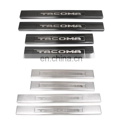 Suitable for 16-20 models of Toyota Tacoma external threshold protection pedal stainless steel car accessories 4-piece set