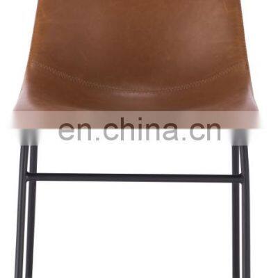 Modern Leisure Industrial PU Leather Dining Chair photo-2
