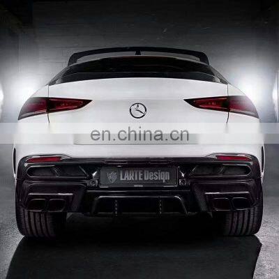 Runde For Mercedes 19-21 GLE C167 W167 GLE 43 53 Coupe LARTE Design Carbon Fiber Body Kits Front Lip Rear Diffuser Spoiler photo-5