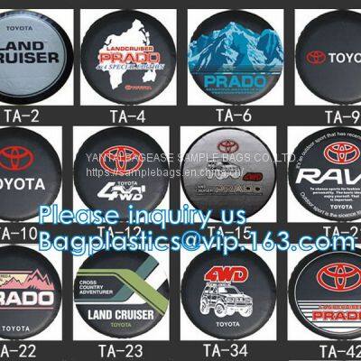 Custom Car Wheel Spare Wheel Cover Tyre, Spare Tire Cover, PVC, PU, Oxford, Nylon, Pajero Spare Tire Cover photo-3