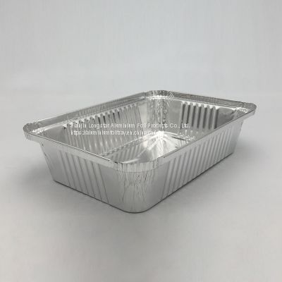 1000ml Rectangular Aluminium Foil Pan Takeaway Food Box