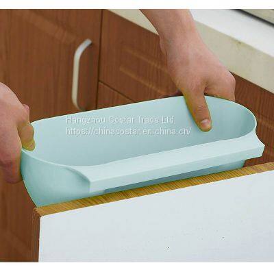 Plastic Wastebaskets Hanging Trash Can Waste Bins Deskside Recycling Garbage Container photo-3