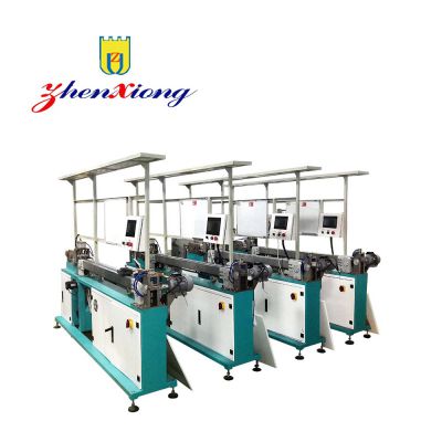 Magnetic strip cutting and inserting equipment