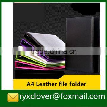 colorful A4 leather ring binder file folders                        
                                                Quality Choice