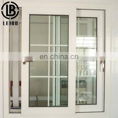 American Style J-Channel Profile PVC Sliding Windows with Fin Flange