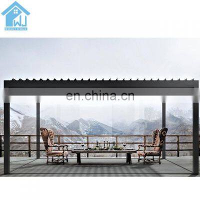 Modern Motorized Opening Roof Waterproof Aluminum Carport Gazebo Bioclimatic Garden Pergola