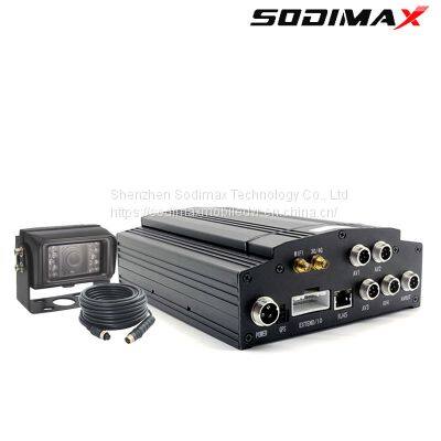 Buses HD Mobile DVR 4G LTE GPS WIFI 4CH 1080P HDD / SSD RJ45 Network Port With Canbus photo-3