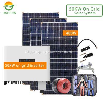 50kw on grid solar system 400W panels