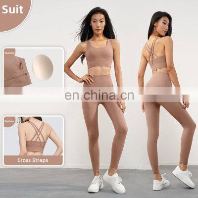 Backless Crop Sports Bras For Women Custom Logo Padded Fitness Workout Gym Tops 80Nylon 20Spandex photo-4