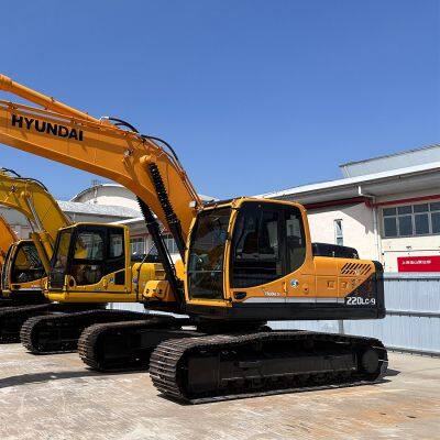 Good Condition HYUNDAI R220LC-9S Used Excavator 22ton Large Crawler Municipal Construction Excavators R 220 210 For Sale