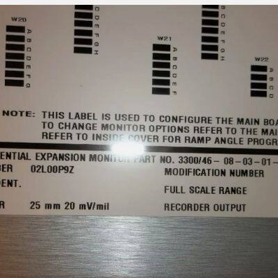 Bently Nevada 3300/46-08-03-01-00 Differential Expansion Monitor