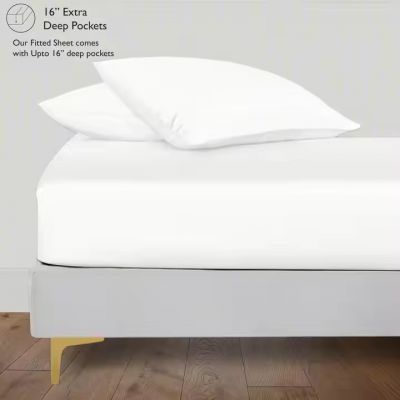 Luxury 5 Star Hotel Linen 100% Cotton Hotel Bedding Set Custom logo White flat Bed Sheets pillowcase duvet cover