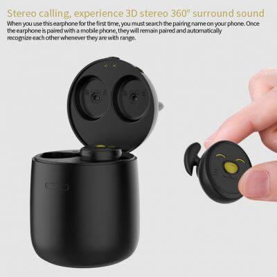 Little Cat Mini Portable Zw-t11 TWS True Headphone Earphone Wireless Earbud With Mic photo-5