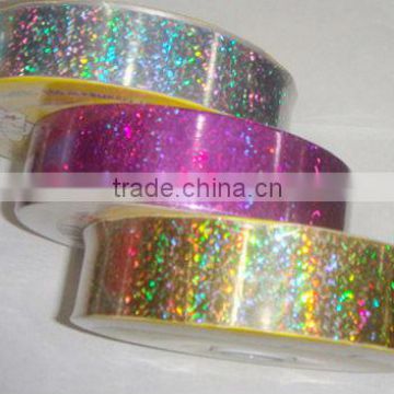 plastic elastic ribbon bow, xmas wrap ribbon, pull flower ribbon