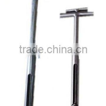Stainless steel soil drill (with bulldozing block) / earth device 50 cm soil sampler