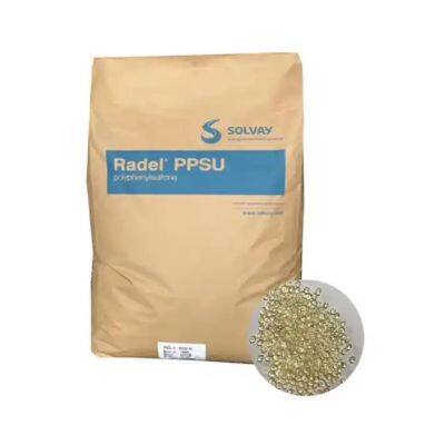 Solvay Radel PPSU LTG-3000 BK Matéria-prima Ppsu Grau médico e alimentar Granulos de Ppsu
