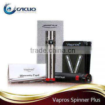 Best selling new mod VV/VW pen-style vision vapros spinner plus battery 1500mAh