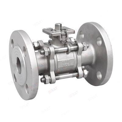 Manufacturer Direct Sales of Three Piece High Platform Flange Ball Valve