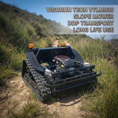 Remote Operated Caterpillar Rotary Mower China Manufacturer Factory Direct Sales Radio Controlled Slasher Mower