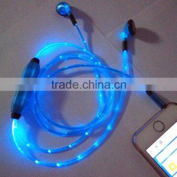 Recharge LED Glowing Earphone(Flat-ear)