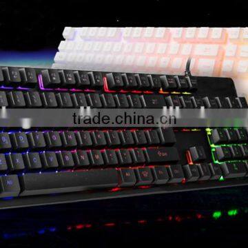 Factory Professional Wired RGB Colrful Backlit Gaming Keyboard photo-2