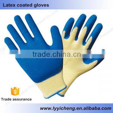 YC-L-03 Latex Coated Anti-skid Safety Glove,coated With Latex Glvoe. photo-4