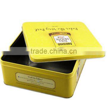 Wholesale Square Cookies Metal Tin Box Packaging photo-3