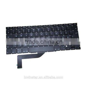 From China Manufacutre Computer New Swedish Design Laptop Replacement Keyboard For Apple Macbook Pro Retina 15" A1398 2012