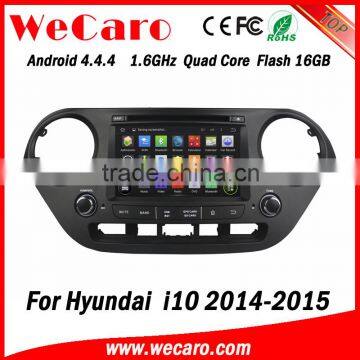 Wecaro WC-HI8071 Android 4.4.4 car multimedia system in dash for hyundai i10 car gps navigation android bluetooth 2014 2015