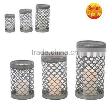 simple look tea light metal lantern for decoration