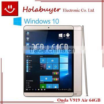Quad core 9.7 inch 2G RAM 64G ROM WIN10 ONDA V919 air Call-touch smart tablet pc
