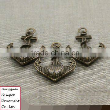 Wholesale Retro Zinc Alloy High End Three Dimensional Rudder Anchor Pendant photo-5