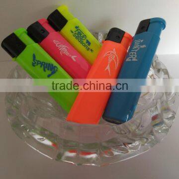 Fenghe new cigarette plastic electronic lighter with rainbow color