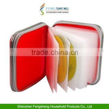 Red CD Dvd 40 Disc Case Carry Cover Wallet Holder Bag Plastic Games Disk Storage bag