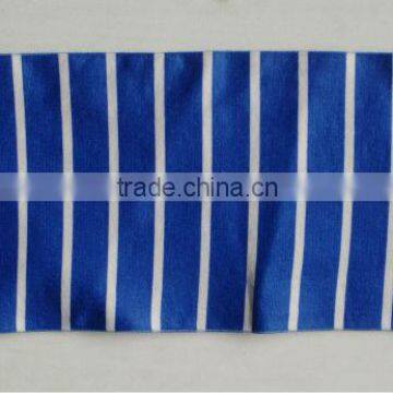 blue and white stripe print socks