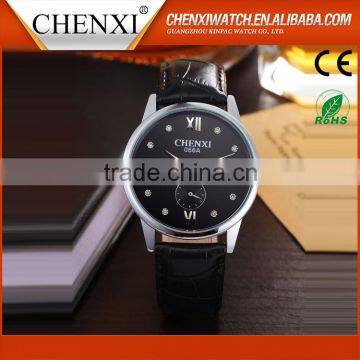 Newest Waterproof 316L Day/Date 2016 Fashion Leather Watch