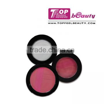 OEM! high quality makeup single color blush with pattern finished powder