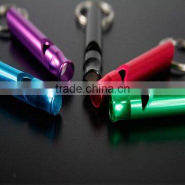 Aluminum Alloy Whistle Keyring Keychain Mini For Outdoor Emergency Survival Safety Sport Camping Hunting photo-2