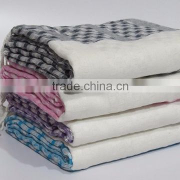 Handloom Turkish Hammam Towel absorbent peshtemal Indian fouta bath towels