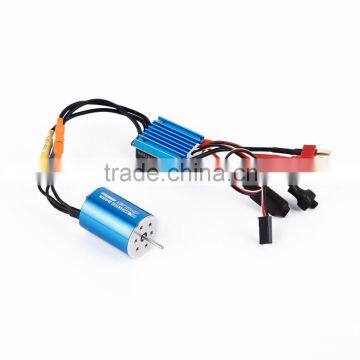 2435 4800KV 4P Sensorless Brushless Motor+25A Brushless ESC for 1/16 RC Car