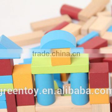 wood blocks building toy educational toys wooden castle