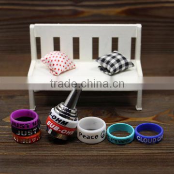 Silicone ring 22mm diameter vapor vape band custom flexible silicone rubber bands for Mod atomzier vaporizer