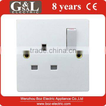 bakelite,BS,1G+ 13A wall switch socket