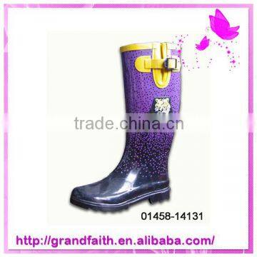 2014 Hot sale low price fashion rain boots for women