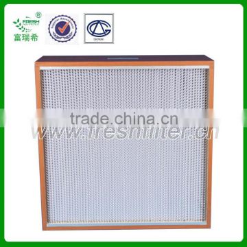 Deep-pleat HEPA filter for cleaning equipments (manufacturer)