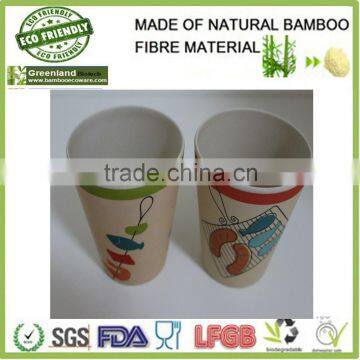 2015 new design bamboo fibre mug 300ml,picnic water cup